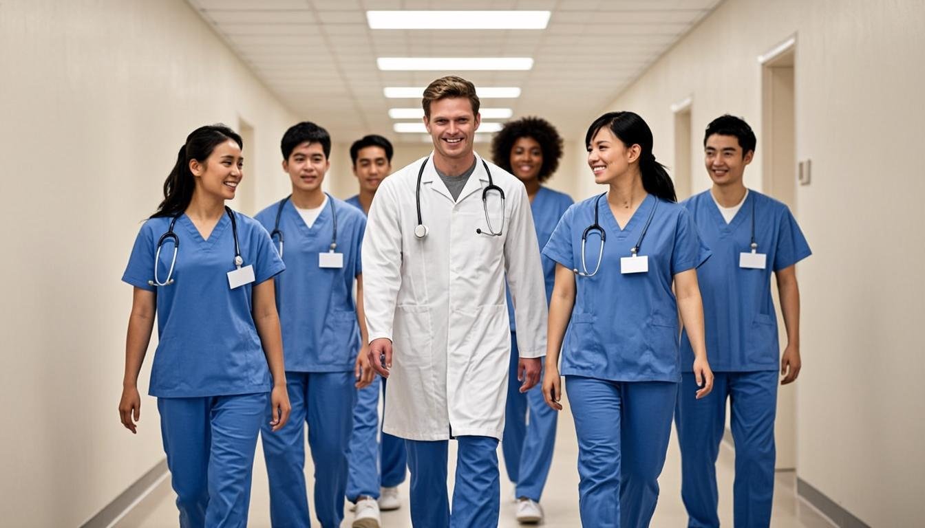 Healthcare professionals team