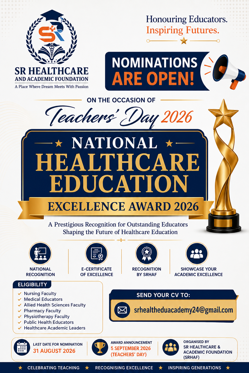 National Healthcare Education Excellence Award 2026