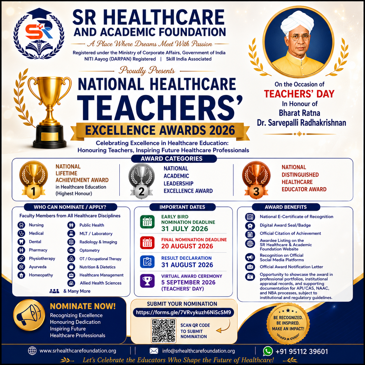 National Healthcare Teachers' Excellence Awards 2026