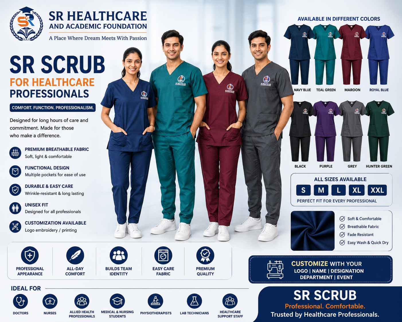 SR Scrub for Healthcare Professionals